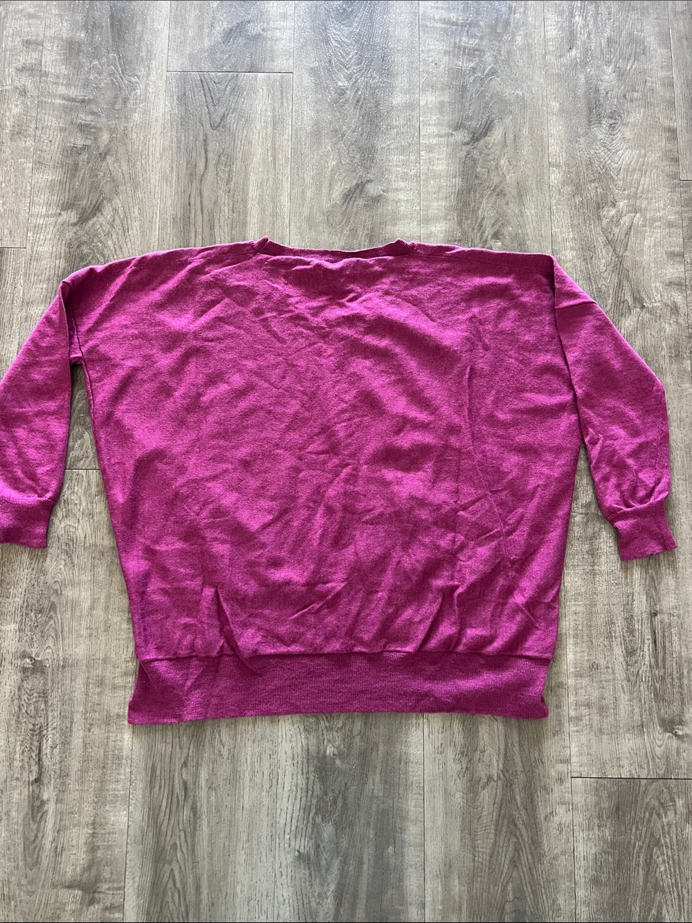 Eileen Fisher 100% Merino Wool Sweater Size Small Oversized - Picture 5 of 6